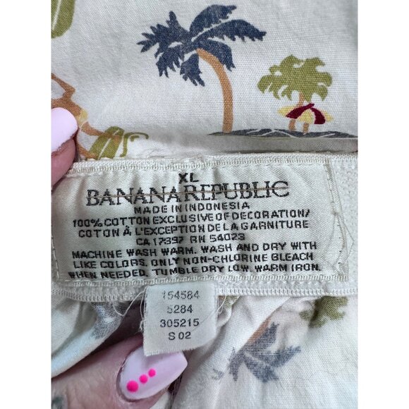 Vintage banana republic printed boxer shorts surfer palm trees vacation size XL - Picture 5 of 5
